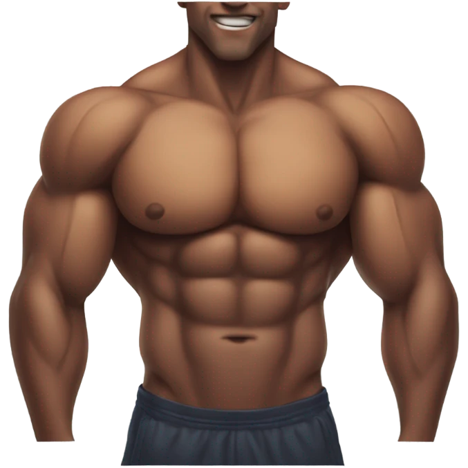 pumped up chest from gym emoji