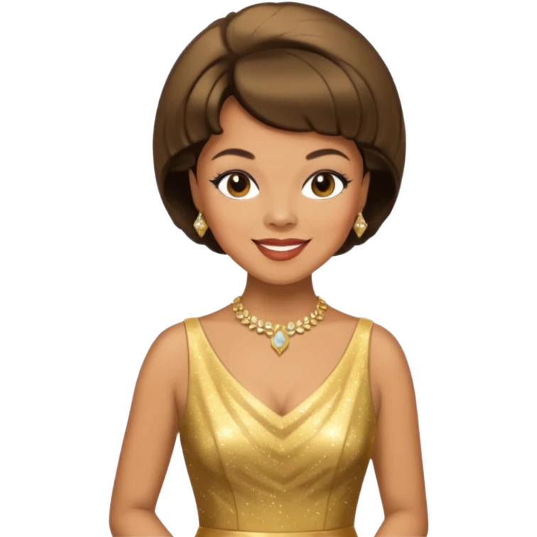 Florence Ballard gold dress emoji