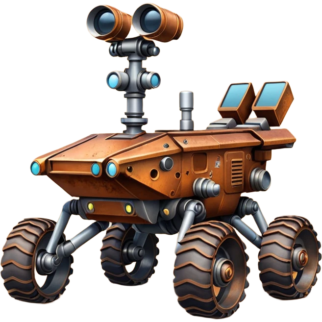 Mars rover emoji