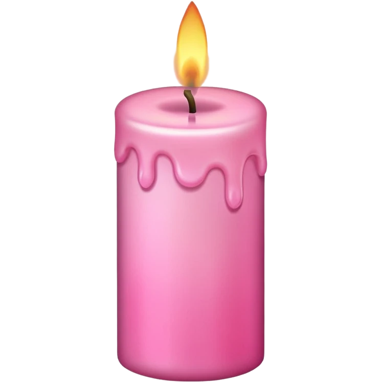 make a candle in very girly pink tones. emoji