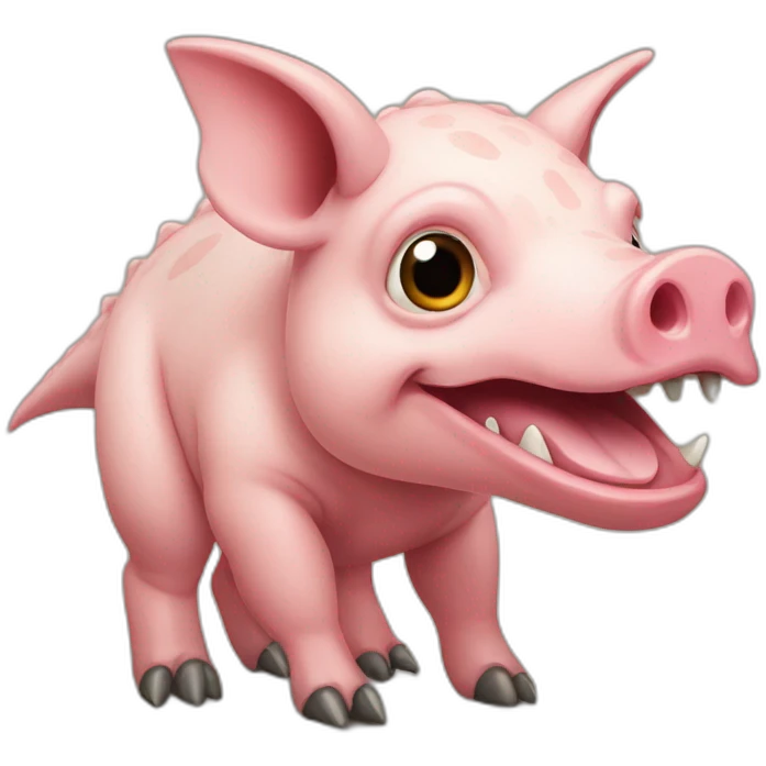 Pig dinosaur Hybrid emoji