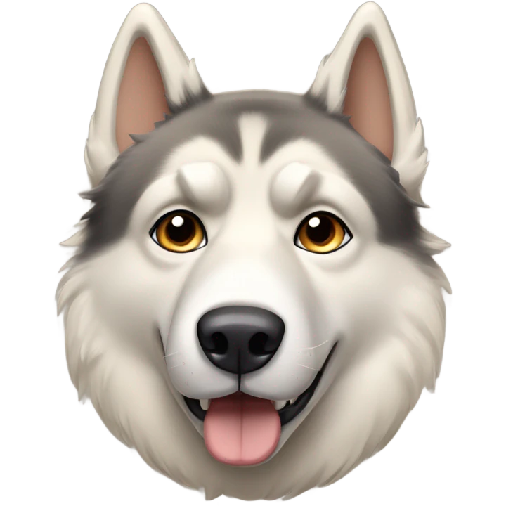 Husky beige clair  emoji