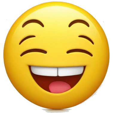 yellow color laughing emoji with red heart eyes and smiling emoji