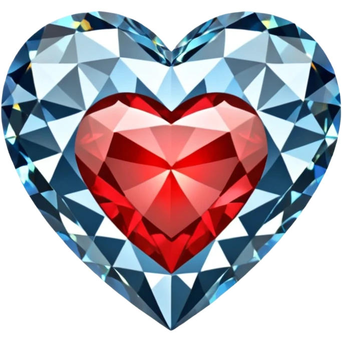  heart with diamond style emoji