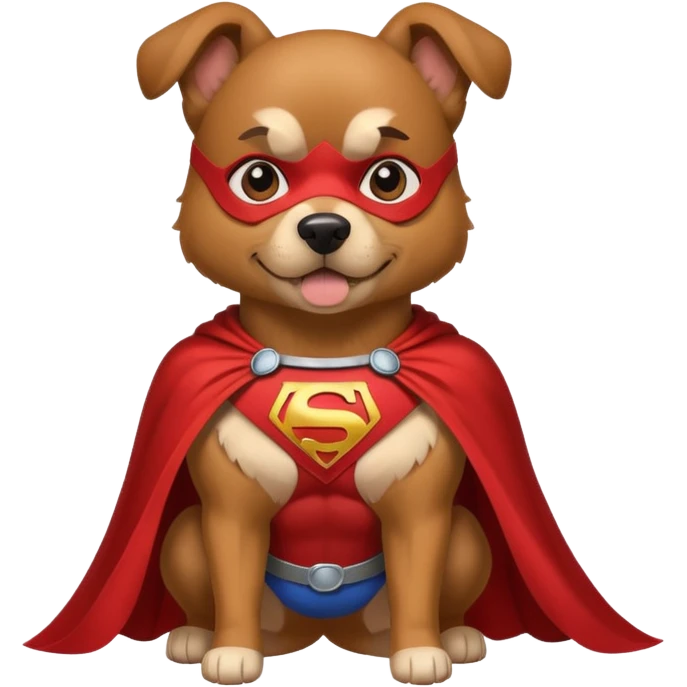 Un perro superhéroe  emoji