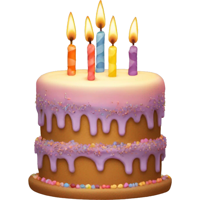 birthday cake with 80 candles emoji