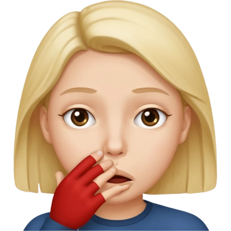 silence, hand in front of mouth emoji