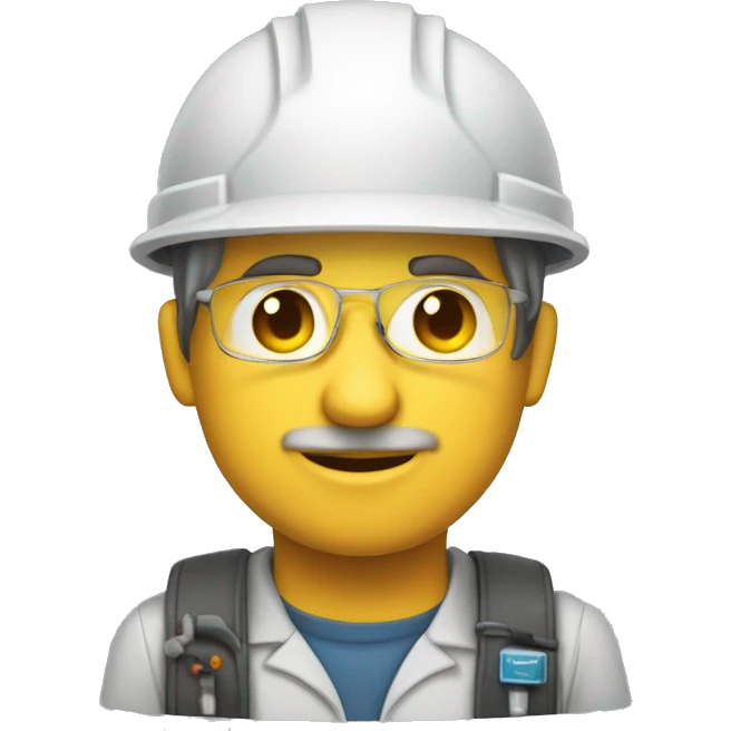 un ingeniero informatico programando  emoji