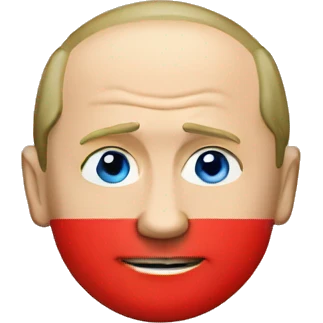 Putin and red button emoji