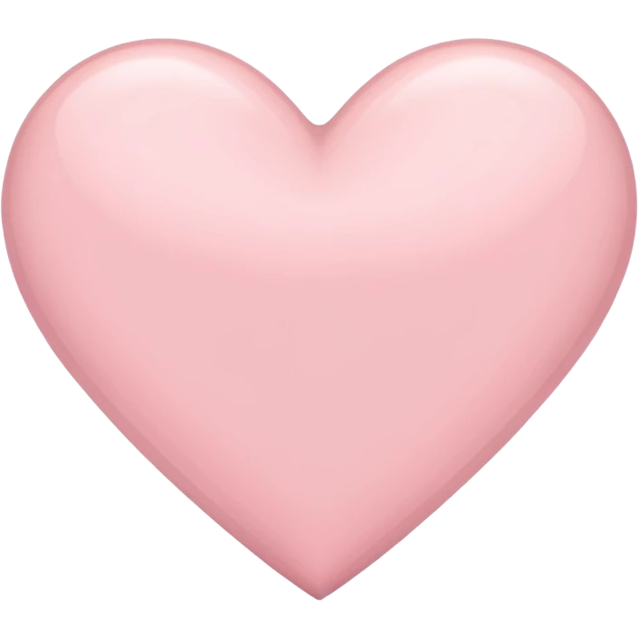 Pale pink heart emoji