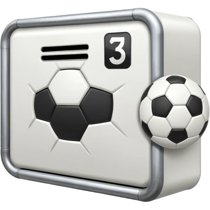 Haz un poste de una porteria de futbol emoji