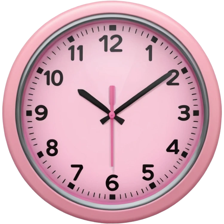 pink clock aestetic emoji