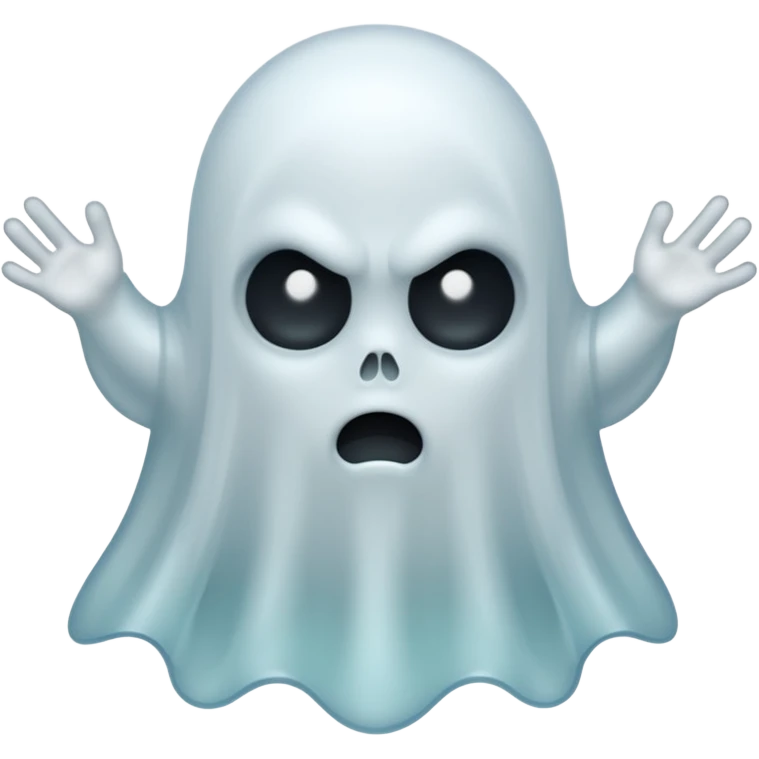 angry ghost emoji