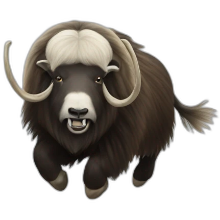 Muskox Charging emoji
