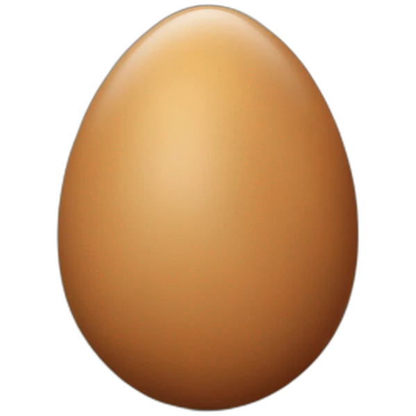Brown Egg emoji