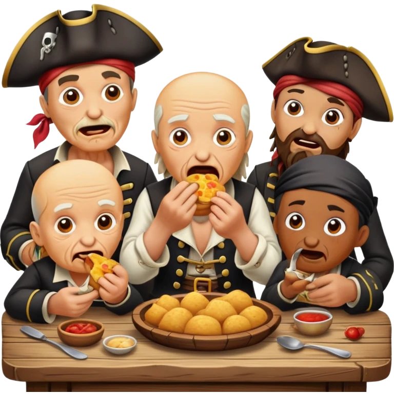 Pirates eating surstroming emoji