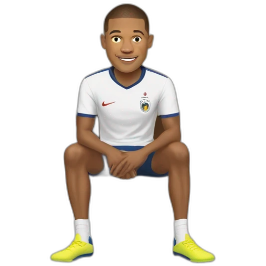 Mbappé dans un lit emoji