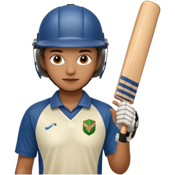 Person playing cricket  emoji