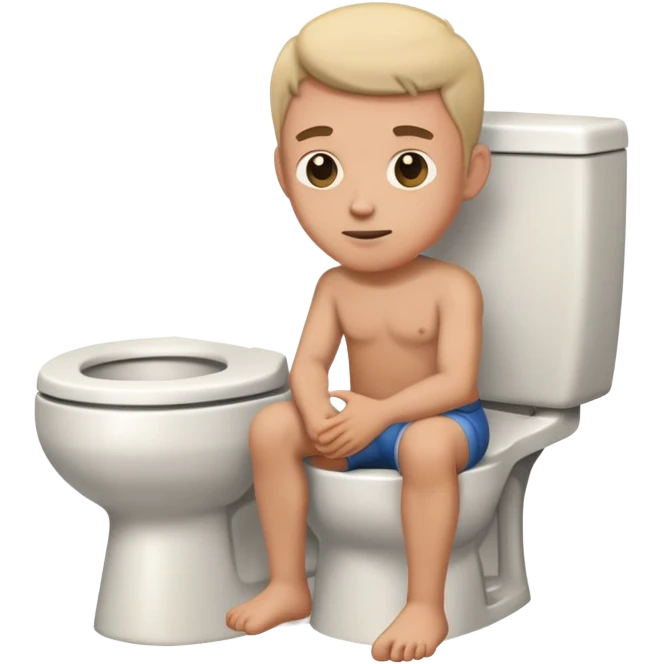 Homme sur les toilettes  emoji