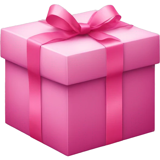 3 gift boxes + pink + ribbon emoji