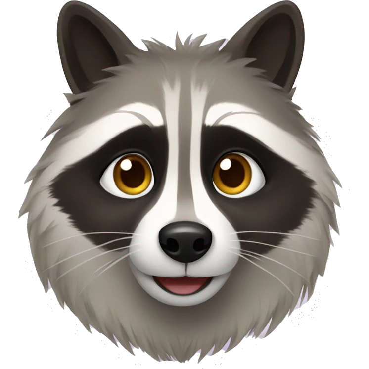 Raccoon spitz  emoji