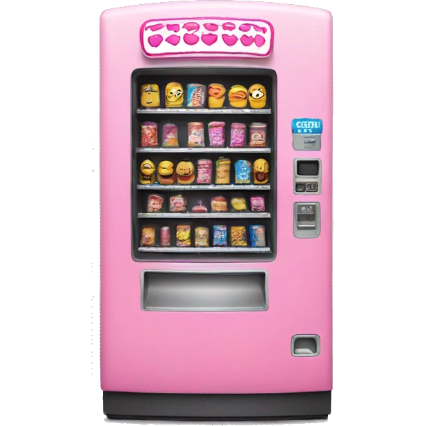 Pink vending machine emoji