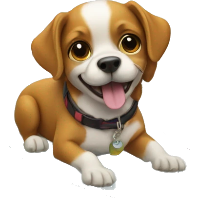 Dog on a surfboard emoji