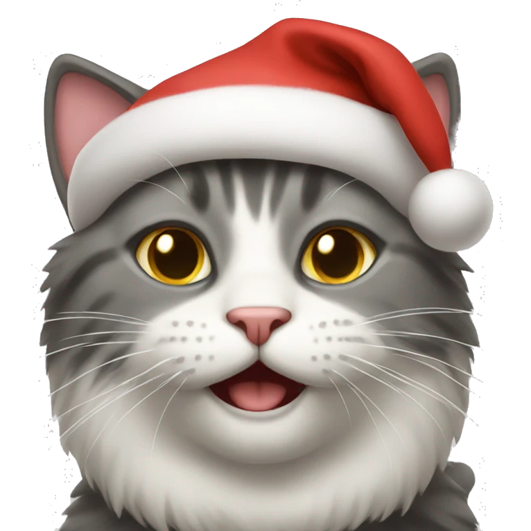 Christmas cat emoji