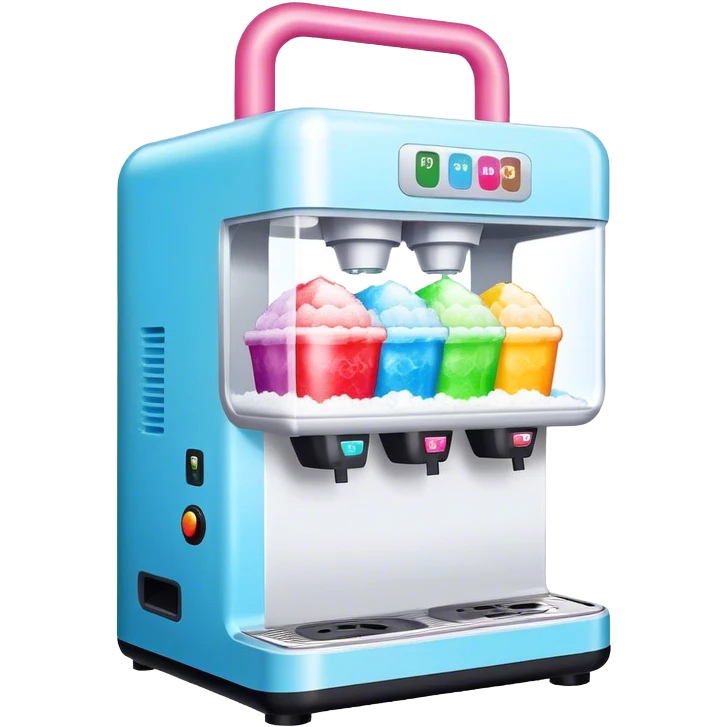 Shaved ice machine emoji