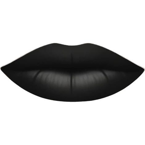 Black lipstick emoji