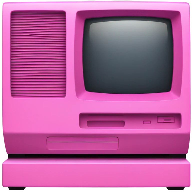 intensive pink color macintosh computer emoji
