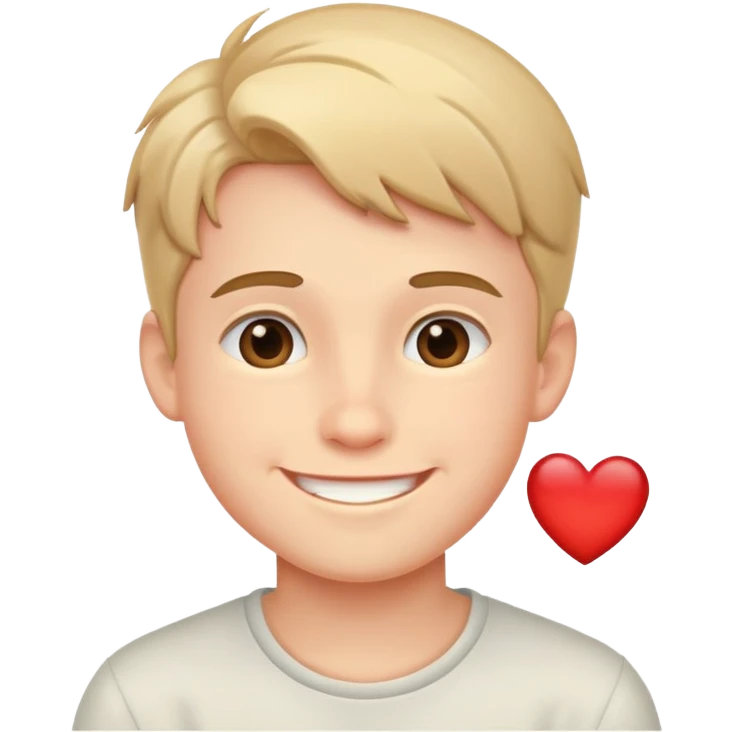 Boy in love emoji