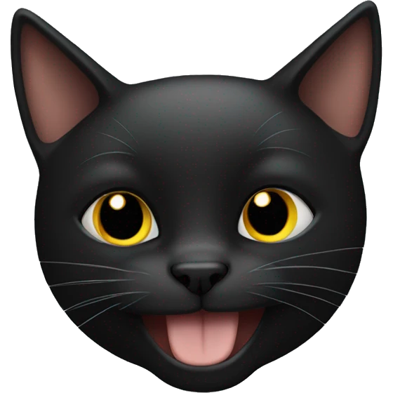 Black cat, thumbs up emoji