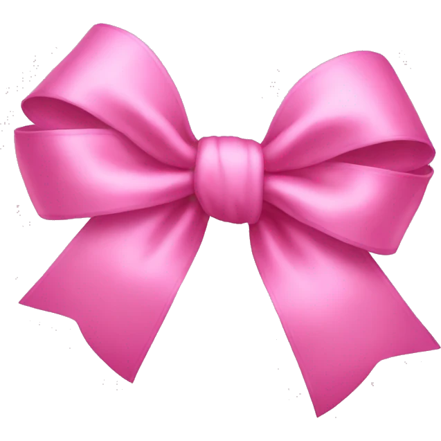 Pink bow emoji