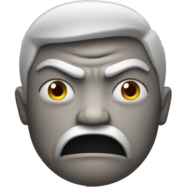 angry emoji with crossed arms emoji