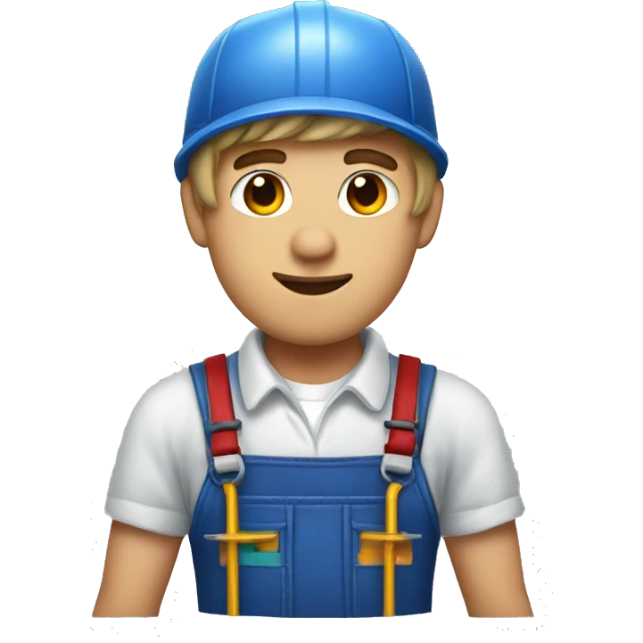 Justin Bieber as a plumber emoji