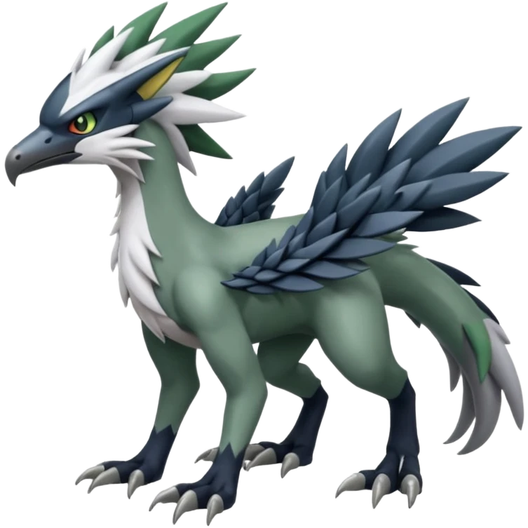 Nargacuga-Silvally-Fakémon-hybrid-creature (full body)  emoji