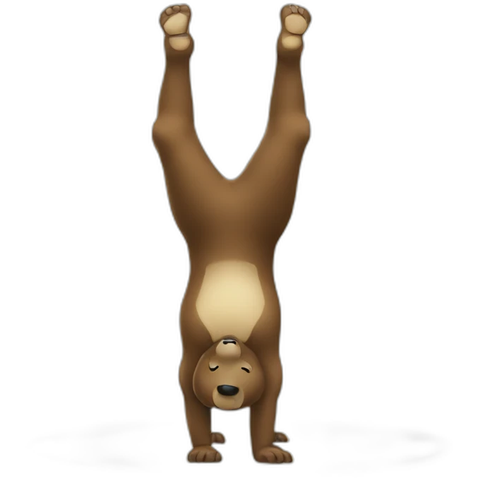 Bär, Handstand emoji