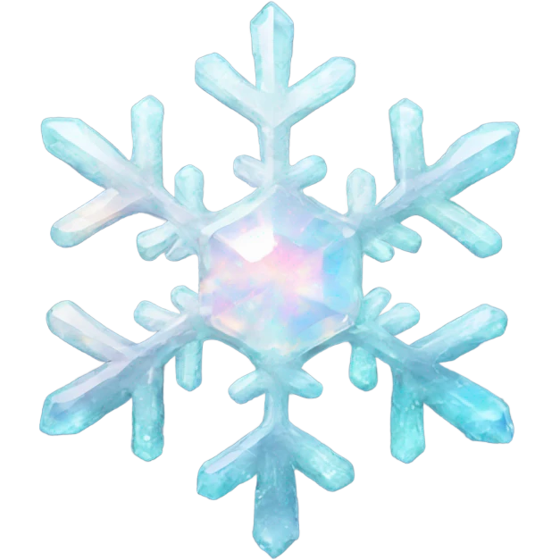 opal crystal snowflake  emoji