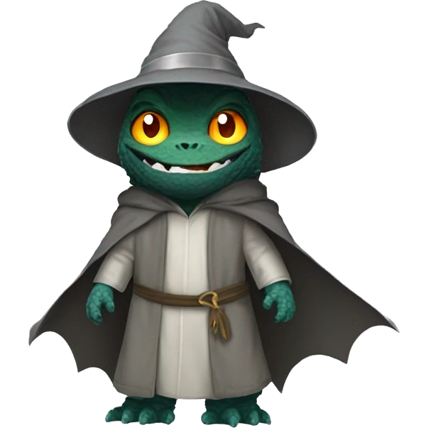 Godzilla dressed as Gandalf emoji