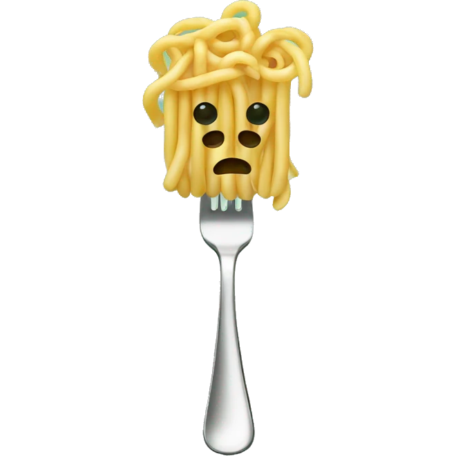 noodles on a fork emoji