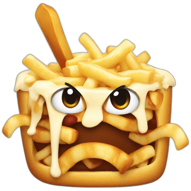 Poutine angry emoji