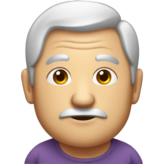 An old man with big belly emoji