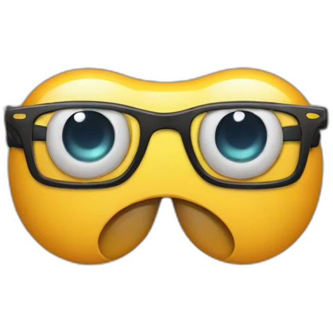 Remote controller and eye glasses emoji