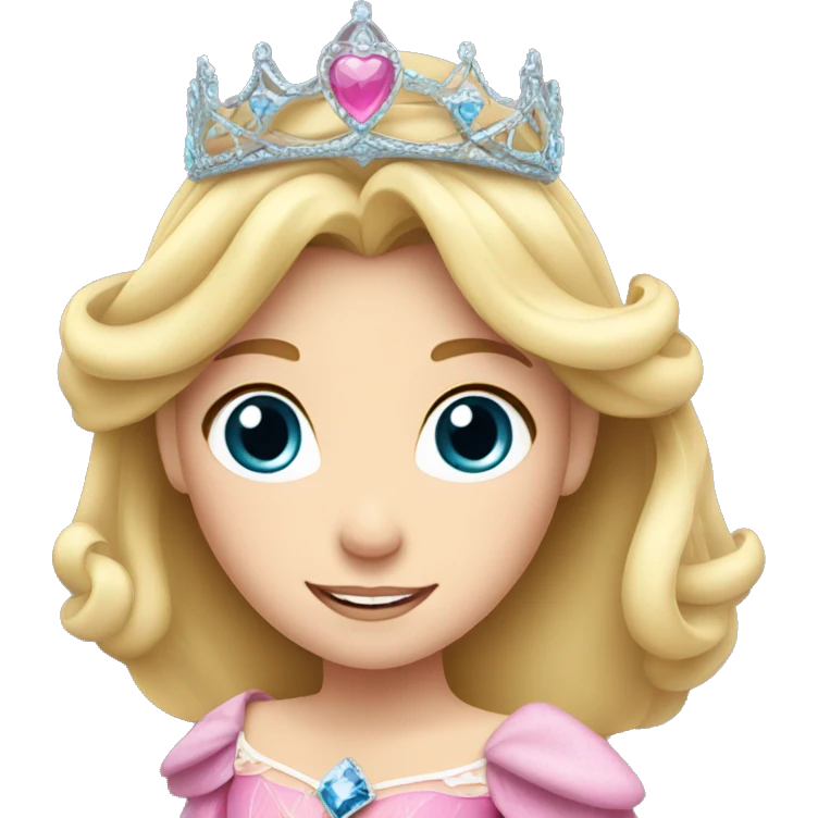 Princess Aurora with tiara  emoji