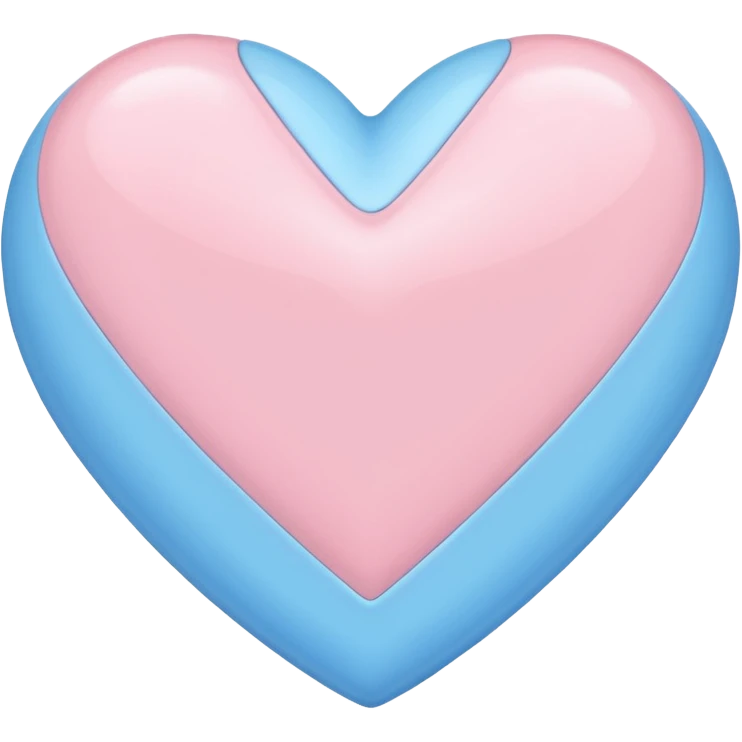light pink and blue heary emoji