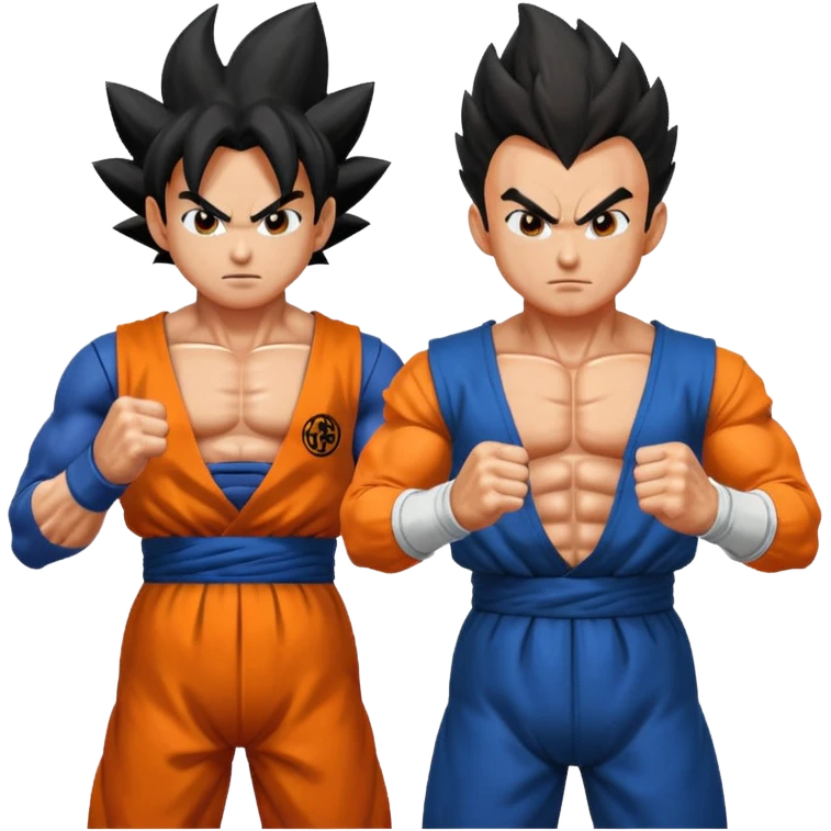 Goku and Vegeta  emoji