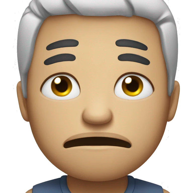 Sleepy and crying  emoji