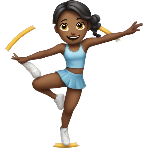 Girl doing aerial hoop  emoji