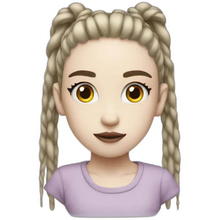 grimes-with-ponytail emoji